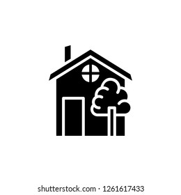 Home isolated icon vector. Home isolated sign outline on white background. Flat style for graphic design, logo, Web, UI, mobile app, EPS10
