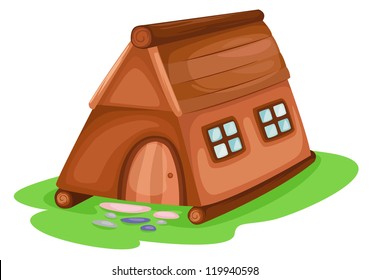 home isolated on white background vector