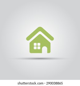 Home isolated vector colored icon