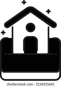 Home Isolated Vector Illustration which can be easily Download