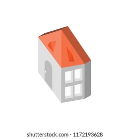 Home isometric left top view 3D icon
