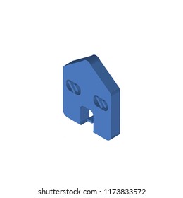 Home isometric left top view 3D icon