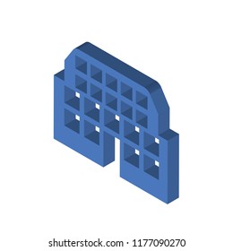 Home isometric left top view 3D icon