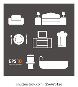 home items icon set