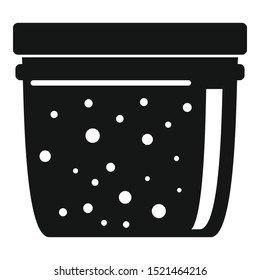 Home jam jar icon. Simple illustration of home jam jar vector icon for web design isolated on white background