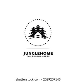 plantilla de diseño de logotipo de jungla doméstica