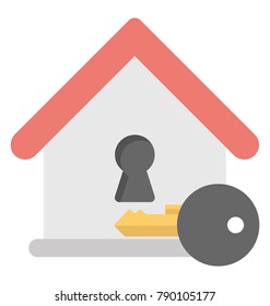 
Home Key Flat Colored Icon
