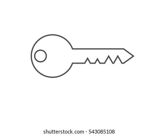 Home key icon design vector on white isolated background.