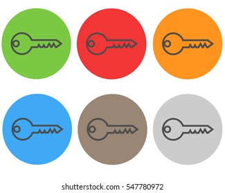 Home key icon isolated design vector illustration.