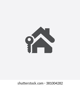 Home Key Icon Vector