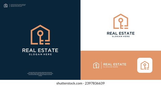 home key logo design template