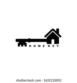 Home Key Logo Minimalist and Vector