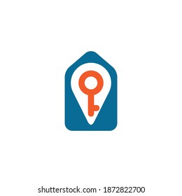 Home, key and navigation marker, Vectorial symbol