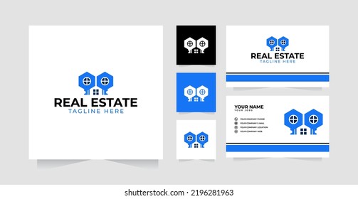 Logo de la plantilla de la clave del hogar o del vector inmobiliario