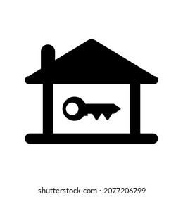 Icono de seguridad de la clave del hogar.(ilustración del vector)