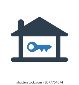 Home key security icon.(vector illustration)