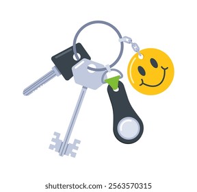 Home keys with magnetic keychain