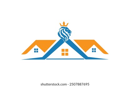 Home king vector logo design. Pro