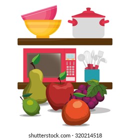 Home Kitchen concept  about supplies icons design, vector illustration 10 eps graphic.