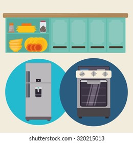 Home Kitchen concept  about supplies icons design, vector illustration 10 eps graphic.