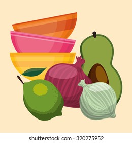 Home Kitchen concept  about supplies icons design, vector illustration 10 eps graphic.