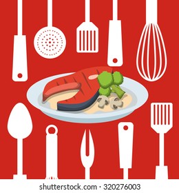 Home Kitchen concept  about supplies icons design, vector illustration 10 eps graphic.