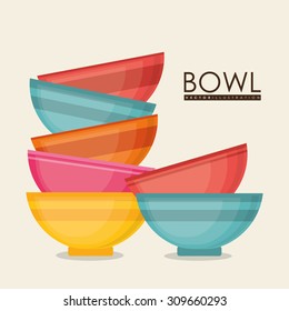 Home kitchen design, vector illustration eps 10.