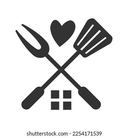 Home Kitchen Logo template Icon Illustration Brand Identity.Isolated and flat illustration. Vector graphic
