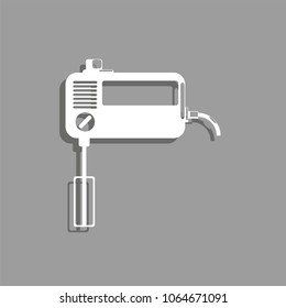 Home kitchen mixer. Vector icon.