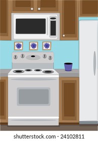 Home Kitchen oven and microwave