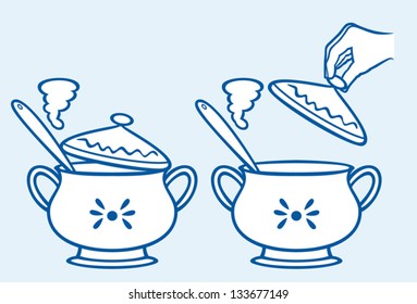 home kitchen pot (boiling pan)