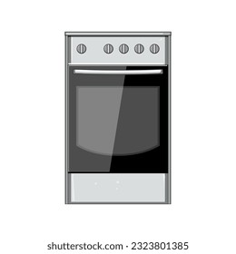 home kitchen stove cartoon. interior modern, house furniture home kitchen stove sign. isolated symbol vector illustration