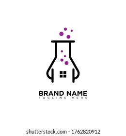 Plantilla de diseño de logotipo de Home Lab