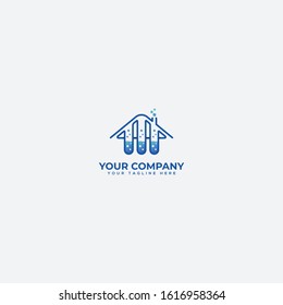 home and laboratory logo design,