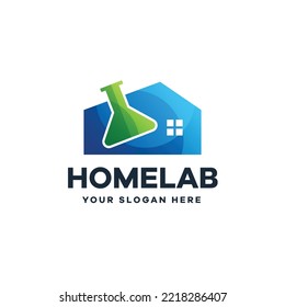 Home Laboratory Logo Vector Illustration