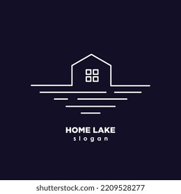 diseño vectorial del logo del lago de origen
