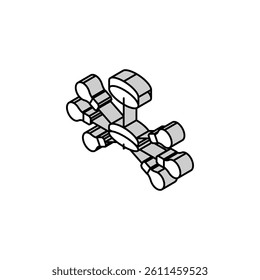 home lamp ceiling isometric icon vector. home lamp ceiling sign. isolated symbol illustration