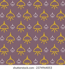 Home lamp decorative wallpaper pattern beautiful seamless vector illustrator background