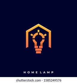 Home Lamp Illustration Vector Template. Suitable for Creative Industry, Multimedia, entertainment, Educations, Shop, and any related business