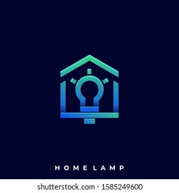 Home Lamp Illustration Vector Template. Suitable for Creative Industry, Multimedia, entertainment, Educations, Shop, and any related business