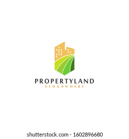home land or property logo vector