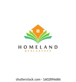 home land or property logo vector