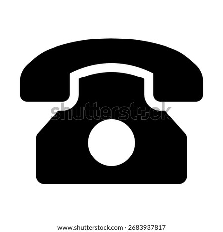 Home Landline Phone Solid Icon