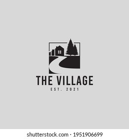 home landscape icon logo design