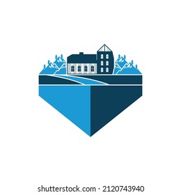 Home Landscape Vector Logo Design
