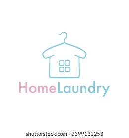 home laundry logo, can be used as a logo for a laundry business