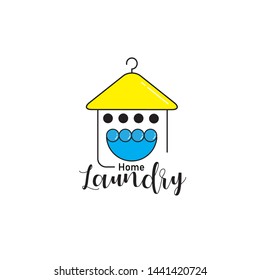 Home Laundry Logo Template Design