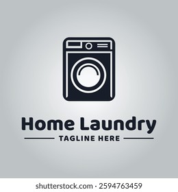 Home laundry logo vector design