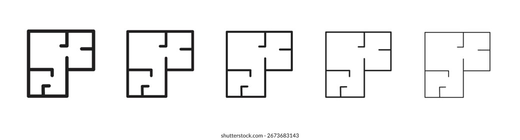 Home layout icon vector illustration isolated