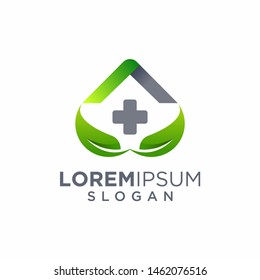 home leaf care logo design